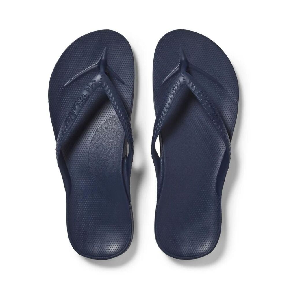 Archies Navy Arch Support Flip Flops / Sandals Size Mens 8 / Womens 9